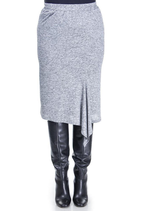 Fusta jerse gri  Liza Panait Liza Panait Online Boutique